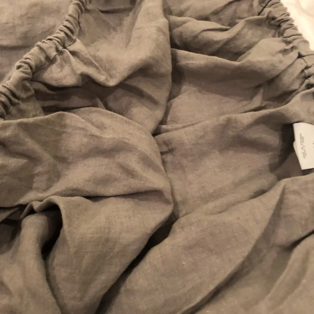Gray Box Spring Cover from Restoration Hardware